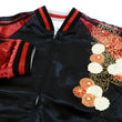 Load image into Gallery viewer, Hanatabi Gakudan Men's Japanese Souvenir Jacket Japanese Cat Art Sukajan Script SSJ-519