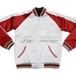 Load image into Gallery viewer, Hanatabi Gakudan Men's Japanese Souvenir Jacket Japanese Cat Art Sukajan Script SSJ-519