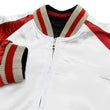Load image into Gallery viewer, Hanatabi Gakudan Men's Japanese Souvenir Jacket Japanese Cat Art Sukajan Script SSJ-519