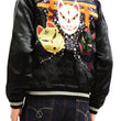 Load image into Gallery viewer, Hanatabi Gakudan Men's Japanese Souvenir Jacket Japanese Fox Mask Sukajan Script SSJ-520