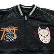 Load image into Gallery viewer, Hanatabi Gakudan Men's Japanese Souvenir Jacket Japanese Fox Mask Sukajan Script SSJ-520
