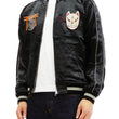 Load image into Gallery viewer, Hanatabi Gakudan Men's Japanese Souvenir Jacket Japanese Fox Mask Sukajan Script SSJ-520