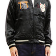 Load image into Gallery viewer, Hanatabi Gakudan Men's Japanese Souvenir Jacket Japanese Fox Mask Sukajan Script SSJ-520