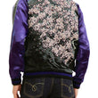 Load image into Gallery viewer, Hanatabi Gakudan Men's Japanese Souvenir Jacket Japanese Cherry Blossom Sukajan Script SSJ-521
