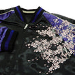 Load image into Gallery viewer, Hanatabi Gakudan Men's Japanese Souvenir Jacket Japanese Cherry Blossom Sukajan Script SSJ-521
