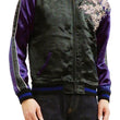Load image into Gallery viewer, Hanatabi Gakudan Men's Japanese Souvenir Jacket Japanese Cherry Blossom Sukajan Script SSJ-521