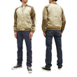 Load image into Gallery viewer, Hanatabi Gakudan Men's Japanese Souvenir Jacket Japanese Frog Art Sukajan Script SSJ-523
