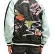 Load image into Gallery viewer, Hanatabi Gakudan Men's Japanese Souvenir Jacket Japanese Cat Art Sukajan SSJ-703