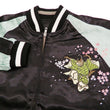 Load image into Gallery viewer, Hanatabi Gakudan Men's Japanese Souvenir Jacket Japanese Cat Art Sukajan SSJ-703