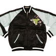 Load image into Gallery viewer, Hanatabi Gakudan Men's Japanese Souvenir Jacket Japanese Cat Art Sukajan SSJ-703