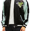 Load image into Gallery viewer, Hanatabi Gakudan Men's Japanese Souvenir Jacket Japanese Cat Art Sukajan SSJ-703