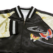 Load image into Gallery viewer, Hanatabi Gakudan Men's Japanese Souvenir Jacket Japanese Butterfly Art Sukajan Script SSJ-704