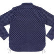 Load image into Gallery viewer, Samurai Jeans Indigo Sashiko Shirt Men's Diamond Stitch Sashiko Long Sleeve Button Up Work Shirt SSS23-SSK