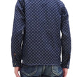 Load image into Gallery viewer, Samurai Jeans Indigo Sashiko Shirt Men's Diamond Stitch Sashiko Long Sleeve Button Up Work Shirt SSS23-SSK