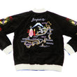 Load image into Gallery viewer, Hanatabi Gakudan Men's Velvet Japanese Souvenir Jacket Japan Map Sukajan Script SVJ-001