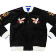 Load image into Gallery viewer, Hanatabi Gakudan Men's Velvet Japanese Souvenir Jacket Japan Map Sukajan Script SVJ-001