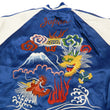 Load image into Gallery viewer, Hanatabi Gakudan Men's Velvet Japanese Souvenir Jacket Japan Map Sukajan Script SVJ-001