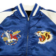Load image into Gallery viewer, Hanatabi Gakudan Men's Velvet Japanese Souvenir Jacket Japan Map Sukajan Script SVJ-001