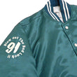 Load image into Gallery viewer, Tedman Men's Polyester Satin Varsity Jacket Custom Baseball Jacket TBBJ-040 Green