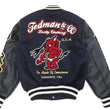 Load image into Gallery viewer, Tedman Varsity Jacket Men's Letterman Jacket Custom Award Jacket TDJ-23000 Navy-Blue/Black