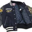 Load image into Gallery viewer, Tedman Varsity Jacket Men's Letterman Jacket Custom Award Jacket TDJ-23000 Navy-Blue/Black