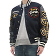 Load image into Gallery viewer, Tedman Varsity Jacket Men's Letterman Jacket Custom Award Jacket TDJ-23000 Navy-Blue/Black