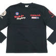 Load image into Gallery viewer, Tedman T-Shirt Men's Lucky Devil Military Graphic Long Sleeve Tee Efu-Shokai TDLS-349 Black