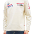 Load image into Gallery viewer, Tedman T-Shirt Men's Lucky Devil Military Graphic Long Sleeve Tee Efu-Shokai TDLS-349 Off-White
