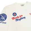 Load image into Gallery viewer, Tedman T-Shirt Men's Lucky Devil Military Graphic Long Sleeve Tee Efu-Shokai TDLS-349 Off-White