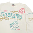 Load image into Gallery viewer, Tedman T-Shirt Men's Lucky Devil Graphic Long Sleeve Tee Efu-Shokai TDLS-350 Off-White