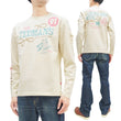 Load image into Gallery viewer, Tedman T-Shirt Men's Lucky Devil Graphic Long Sleeve Tee Efu-Shokai TDLS-350 Off-White