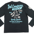 Load image into Gallery viewer, Tedman T-Shirt Men's Lucky Devil Logo Graphic Long Sleeve Tee Efu-Shokai TDLS-355 Black