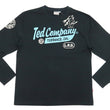 Load image into Gallery viewer, Tedman T-Shirt Men's Lucky Devil Logo Graphic Long Sleeve Tee Efu-Shokai TDLS-355 Black