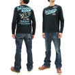 Load image into Gallery viewer, Tedman T-Shirt Men's Lucky Devil Logo Graphic Long Sleeve Tee Efu-Shokai TDLS-355 Black