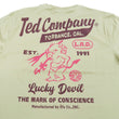 Load image into Gallery viewer, Tedman T-Shirt Men's Lucky Devil Logo Graphic Long Sleeve Tee Efu-Shokai TDLS-355 Beige