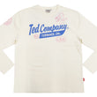 Load image into Gallery viewer, Tedman T-Shirt Men's Lucky Devil Logo Graphic Long Sleeve Tee Efu-Shokai TDLS-355 Off-White