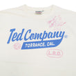 Load image into Gallery viewer, Tedman T-Shirt Men's Lucky Devil Logo Graphic Long Sleeve Tee Efu-Shokai TDLS-355 Off-White