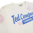 Load image into Gallery viewer, Tedman T-Shirt Men's Lucky Devil Logo Graphic Long Sleeve Tee Efu-Shokai TDLS-355 Off-White