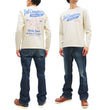 Load image into Gallery viewer, Tedman T-Shirt Men's Lucky Devil Logo Graphic Long Sleeve Tee Efu-Shokai TDLS-355 Off-White