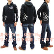 Load image into Gallery viewer, Tedman Pullover Hoodie Men's Lucky Devil Graphic Printed Hooded Sweatshirt TDPSP-101 Black