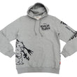 Load image into Gallery viewer, Tedman Pullover Hoodie Men's Lucky Devil Graphic Printed Hooded Sweatshirt TDPSP-101 Ash-Gray