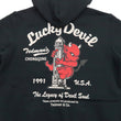 Load image into Gallery viewer, Tedman Pullover Hoodie Men's Lucky Devil Graphic Printed Hooded Sweatshirt TDSP-152 Black
