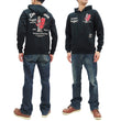 Load image into Gallery viewer, Tedman Pullover Hoodie Men's Lucky Devil Graphic Printed Hooded Sweatshirt TDSP-152 Black