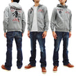 Load image into Gallery viewer, Tedman Full Zip Hoodie Men's Graphic Printed Zip-Up Hooded Sweatshirt TDSP-156 Ash-Gray