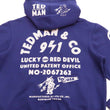 Load image into Gallery viewer, Tedman Full Zip Hoodie Men's Graphic Printed Zip-Up Hooded Sweatshirt TDSP-157 Blue