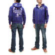 Load image into Gallery viewer, Tedman Full Zip Hoodie Men's Graphic Printed Zip-Up Hooded Sweatshirt TDSP-157 Blue
