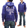Load image into Gallery viewer, Tedman Full Zip Hoodie Men's Graphic Printed Zip-Up Hooded Sweatshirt TDSP-157 Blue