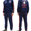 Load image into Gallery viewer, Tedman Men's Casual Tricot Tracksuit 2-piece Set with Lucky Devil Graphic TJSET-100 Dark-Blue