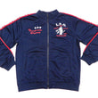 Load image into Gallery viewer, Tedman Men's Casual Tricot Tracksuit 2-piece Set with Lucky Devil Graphic TJSET-100 Dark-Blue