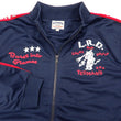 Load image into Gallery viewer, Tedman Men's Casual Tricot Tracksuit 2-piece Set with Lucky Devil Graphic TJSET-100 Dark-Blue